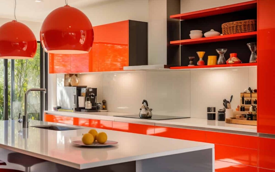 Enhance The Look of Your Kitchen with Red Kitchen Cabinets